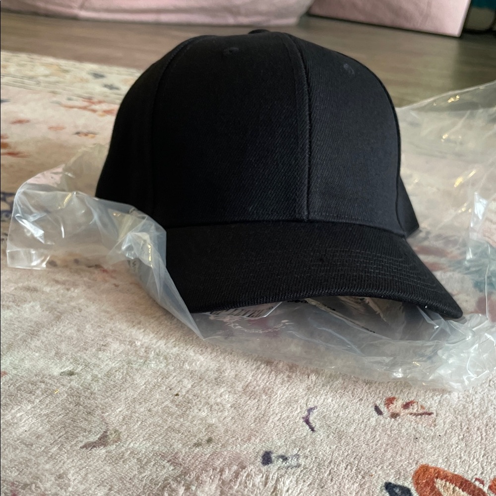 Top Level Black Baseball Cap
